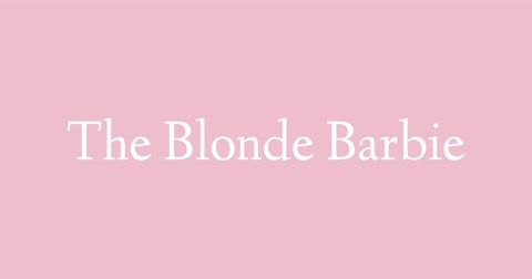 Header of theblondebarbiee